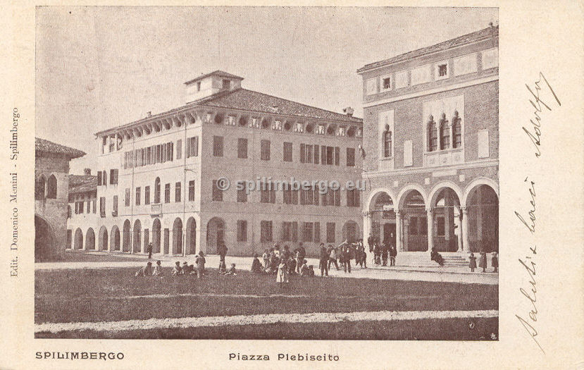 Spilimbergo, Piazza Plebiscito 1900.jpg
